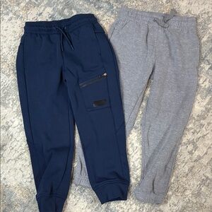 Athletic Works Navy and Grey Jogger Pants